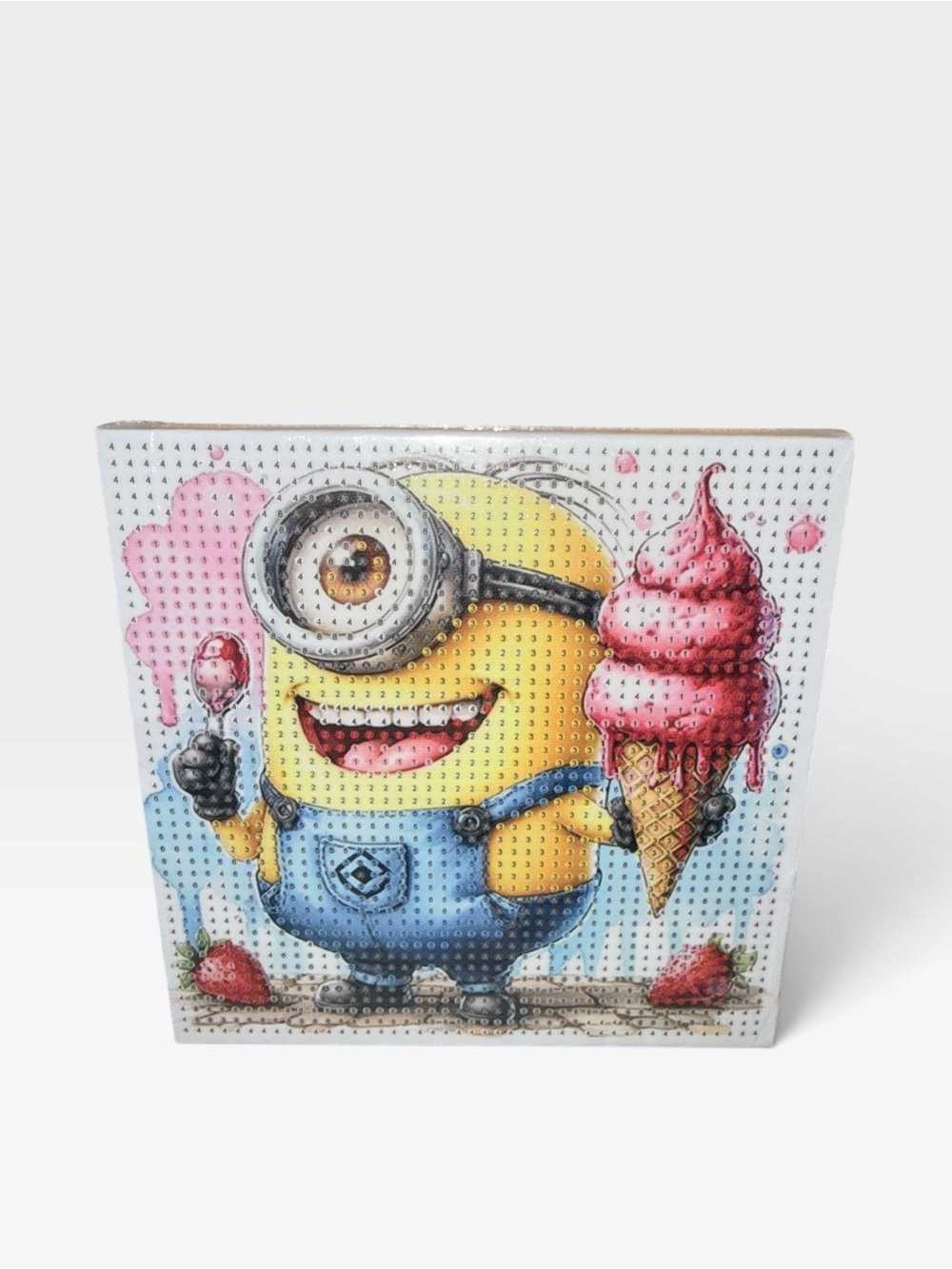 Minion Canvas Bedazzle by Number Craft Art Kit. All in one. 8x8 Sealed